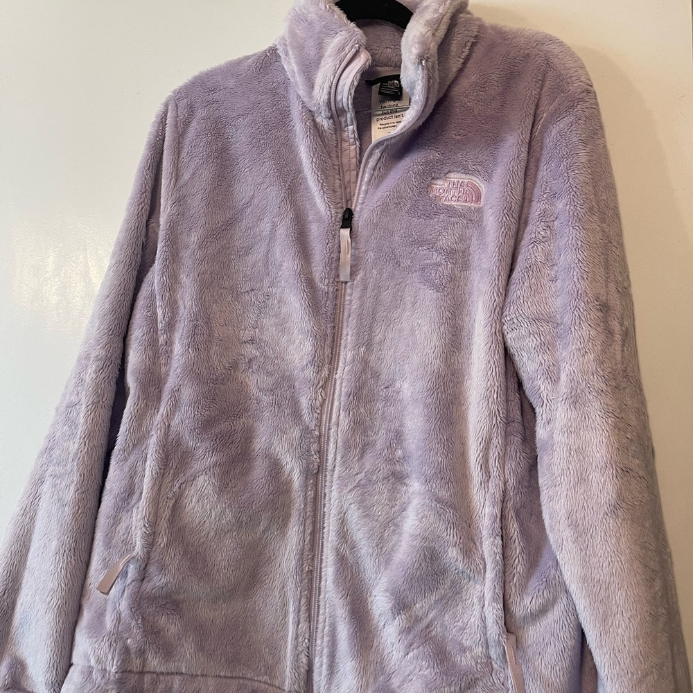 North face purple sweatshirt